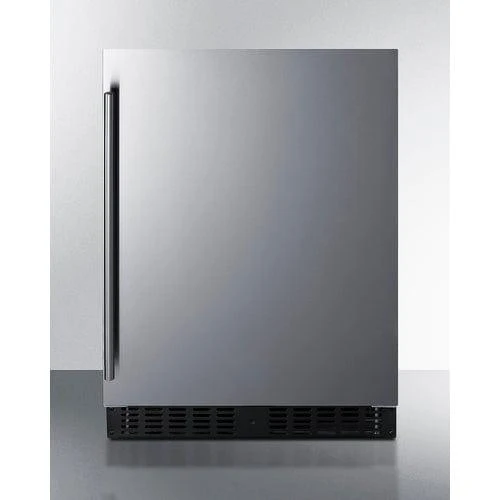 Summit 24" Seamless Stainless Refrigerator - ADA (ASDS2413)