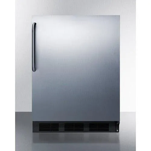 Summit FF63 Fridge - Black w/ SS Wrap (FF63BKCSSADA)