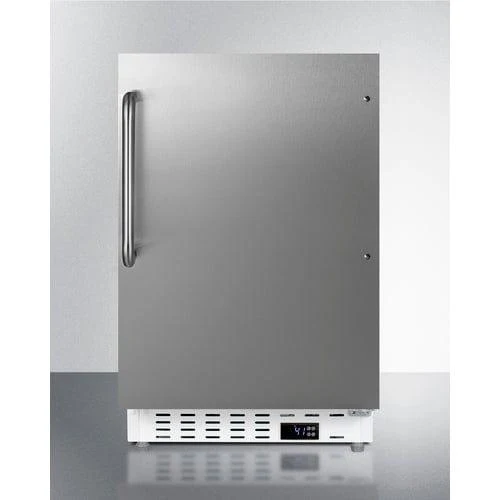 Summit 21" White Refrigerator - Full SS Wrap (ALR46WCSS)