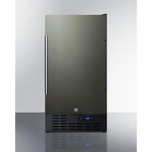 Summit 18" Built-in Refrigerator - Black Stainless (FF1843BKSADA)