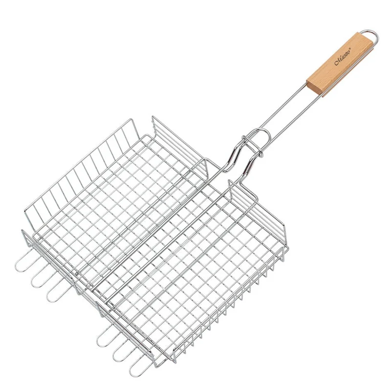 Maestro MR-1004 Parrilla de cocina para barbacoa Cesta de parrilla portátil 25x30cm