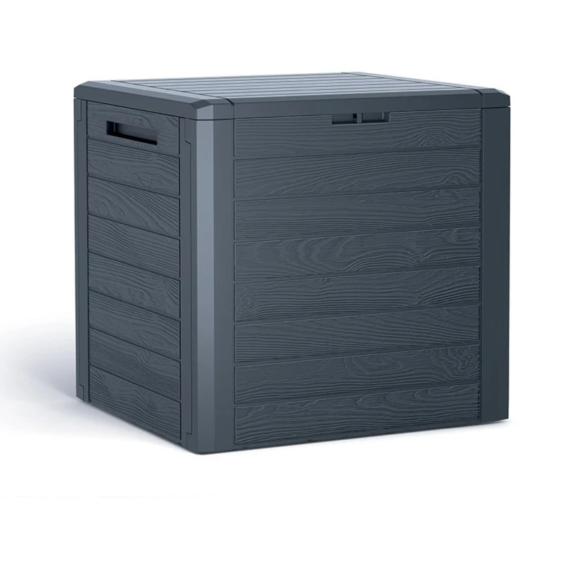 Caja de jardín Prosperplast Woodebox 140L MBWL140-S433 - color antracita