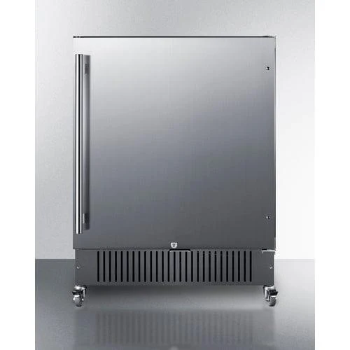 Summit 27" Wide Mobile All-Refrigerator FF27BSSCAS
