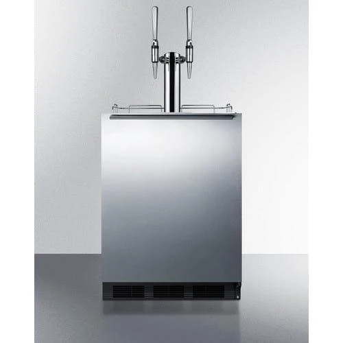 Summit Dual Tap Nitro Coffee Kegerator - Black (SBC58BLBIADANCFTWIN)