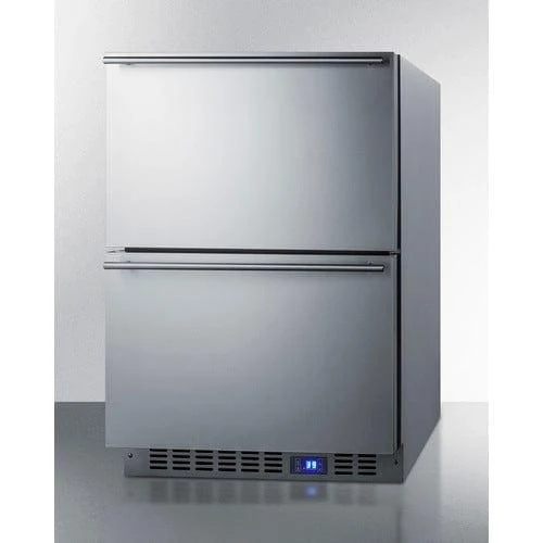 Summit 24" Wide 2-Drawer All-Refrigerator SPR627OS2D