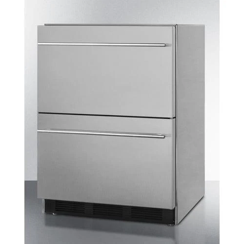 Summit 24" Outdoor 2-Drawer Fridge - ADA Compliant (SP6DBS2D7ADA)