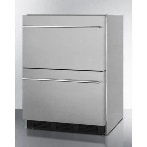 Summit 24" Wide 2-Drawer All-Refrigerator SP6DBS2D7