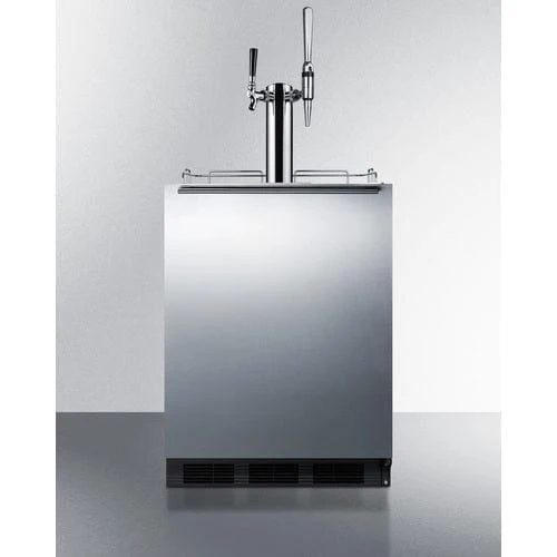 Summit Dual Tap Nitro Coffee Dispenser - Black (SBC58BLBIADACMTWIN)