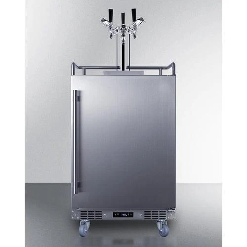 Summit Outdoor Commercial Kegerator - Triple Tap Dispenser (BC74OSCOMTRIPLE)