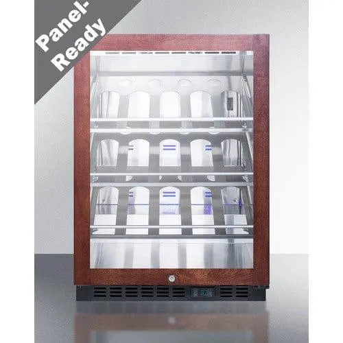 Summit SCR610BLCHPNR | 24" Wide Single Zone Built-In Commercial Wine Cellar