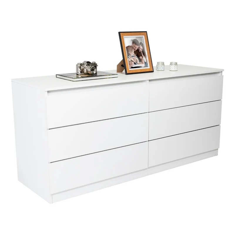 Organizador Asteria, Blanco Vainilla, con Seis Cajones Deslizables