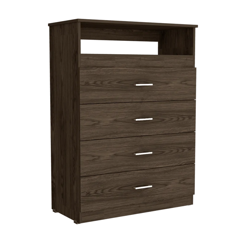 Organizador Barlovento, Chocolate, con Cuatro Cajones