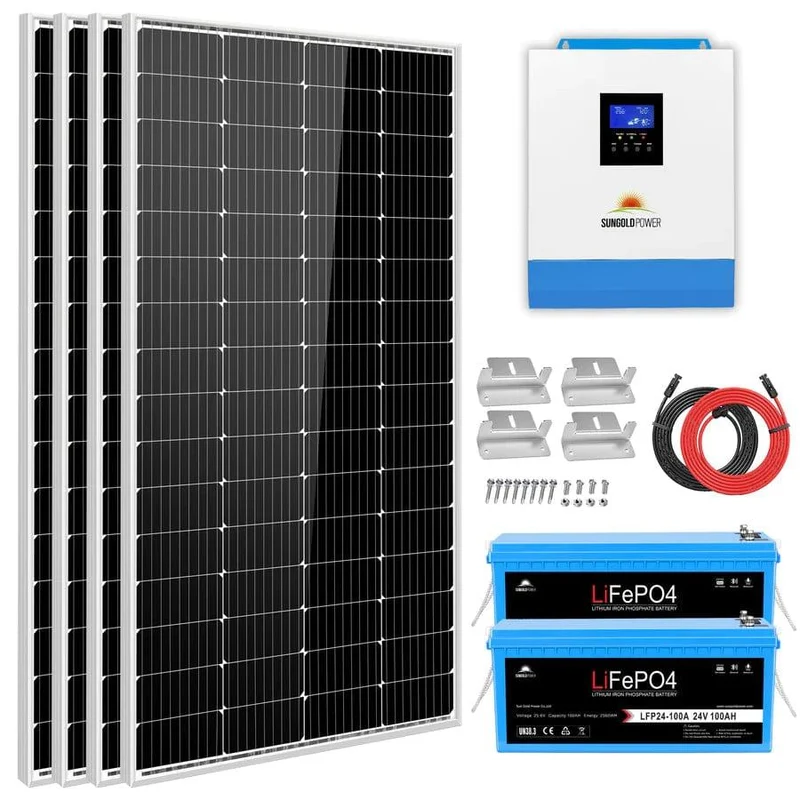 SunGoldPower SGKT-3PRO | 3000W Solar Kit | 24V | 120V