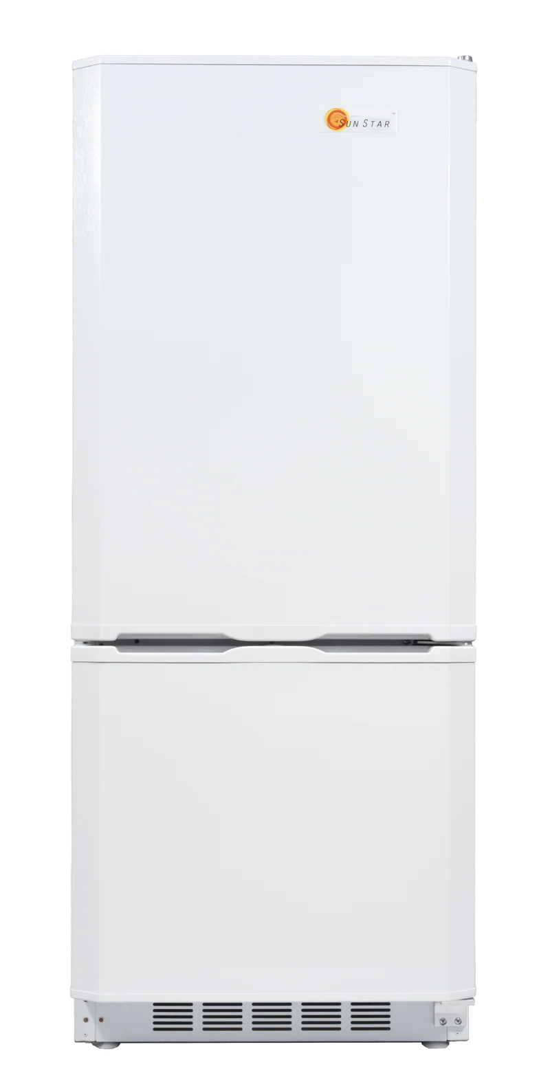 Sunstar ST-10RFW Dual Power Solar (DC) and Grid (AC) Powered 10 cu ft Refrigerator-Freezer in White