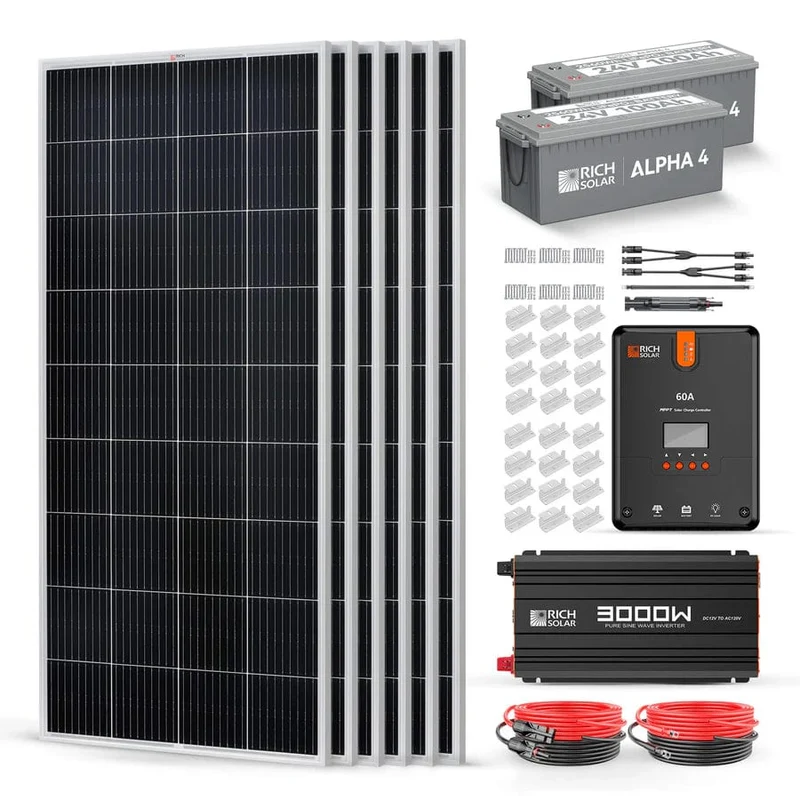 Rich Solar 1200 Watt Complete Solar Kit