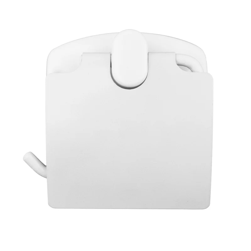 Portarrollos de papel higiénico con tapa/cubierta, blanco, ABJ