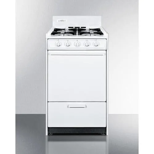 Summit 20" Wide Propane Gas Range, Battery Start WLM110P
