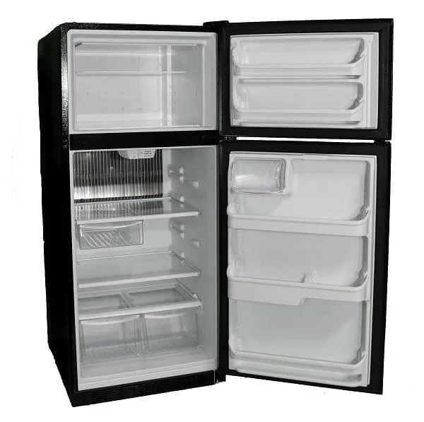 Crystal Cold CC18RFBNG Natural Gas Refrigerator-Freezer in Black 18 cu.ft.