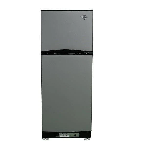 Crystal Cold CC11RFSM Propane Refrigerator-Freezer in Silver Mist 11 cu.ft.