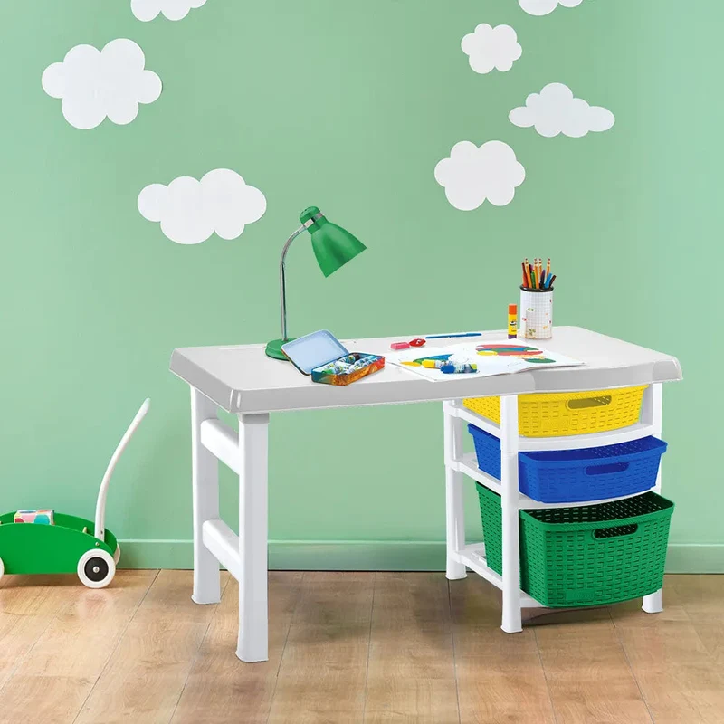 Combo Estudio Infantil (Escritorio + Silla) Niños Amarillo