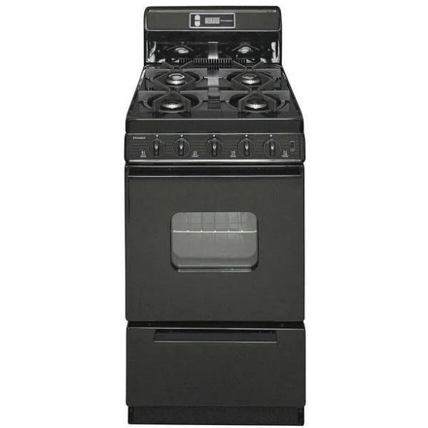Premier SAK220BP 20" Electronic Ignition Gas Range Black