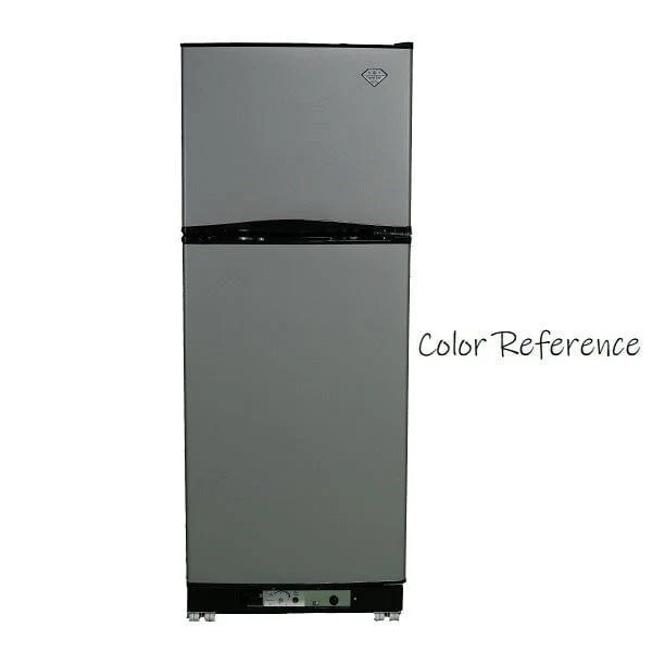 Crystal Cold CC15RFSM Propane Refrigerator-Freezer in Silver Mist 15 cu.ft.
