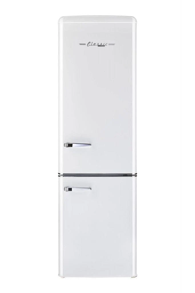 Unique 9 cu/ft Bottom Mount Retro Refrigerator UGP-275L W AC (White)