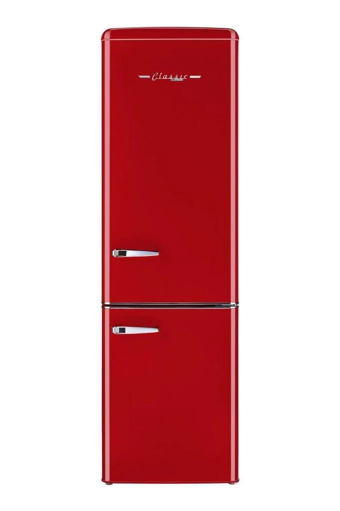 Unique 9 cu/ft Bottom Mount Retro Refrigerator UGP-275L R AC (Red)