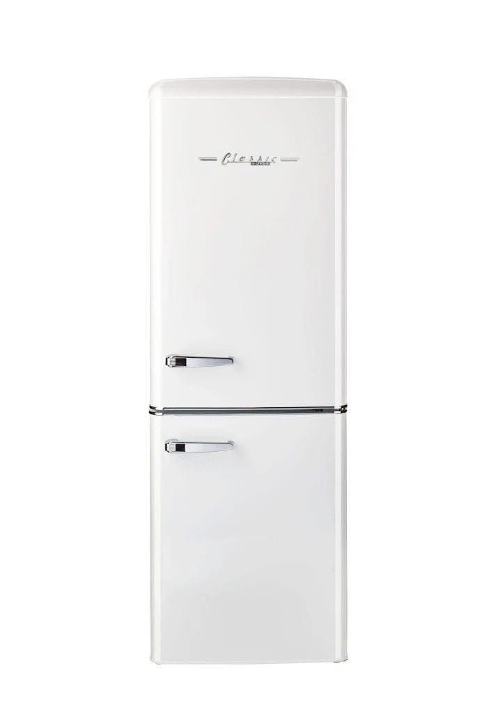 Unique 7 cu/ft Retro Bottom Mount Refrigerator UGP-215L W AC (White)