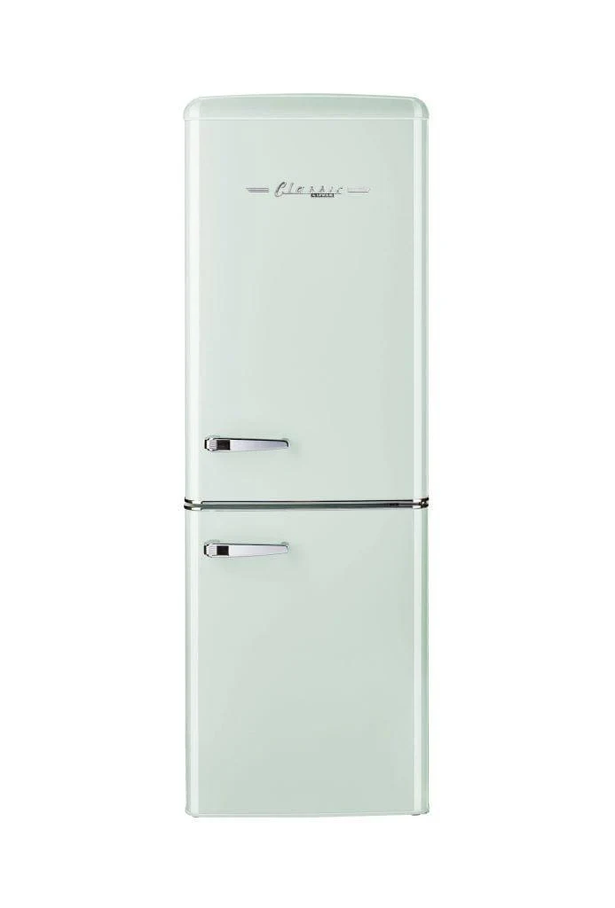 Unique 7 cu/ft Retro Bottom Mount Refrigerator UGP-215L LG AC (Light Green)