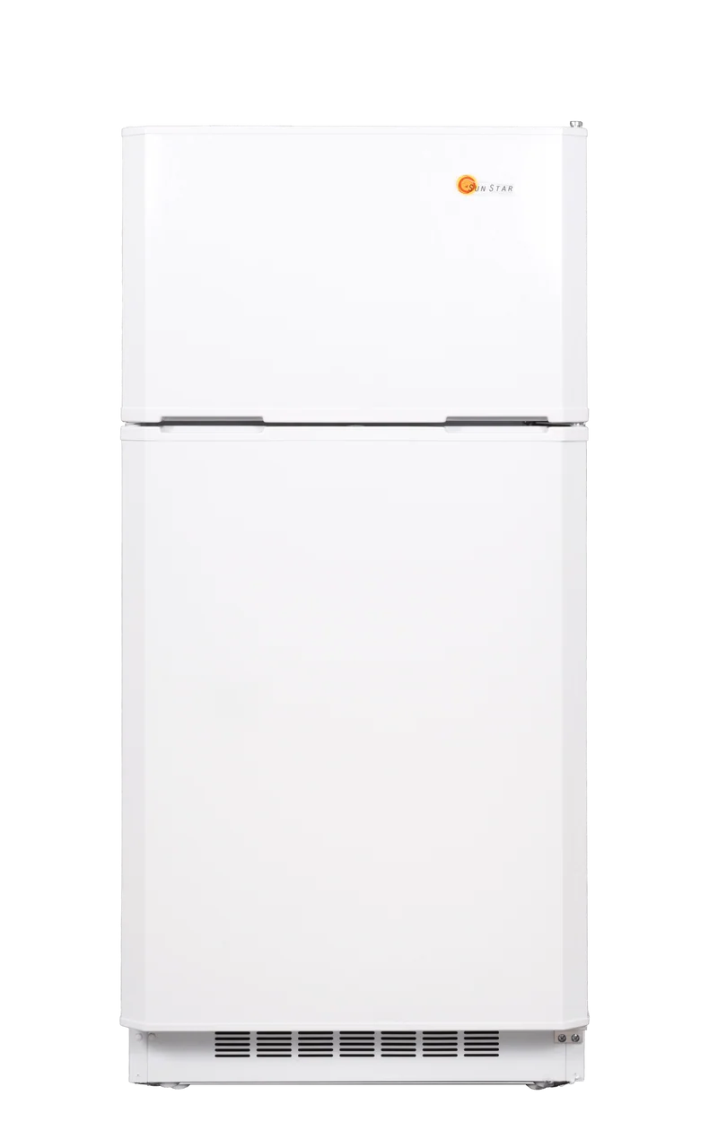 Sunstar ST-16RF 16 cu. ft. Low Voltage Solar AC/DC Powered Refrigerator-Freezer in White
