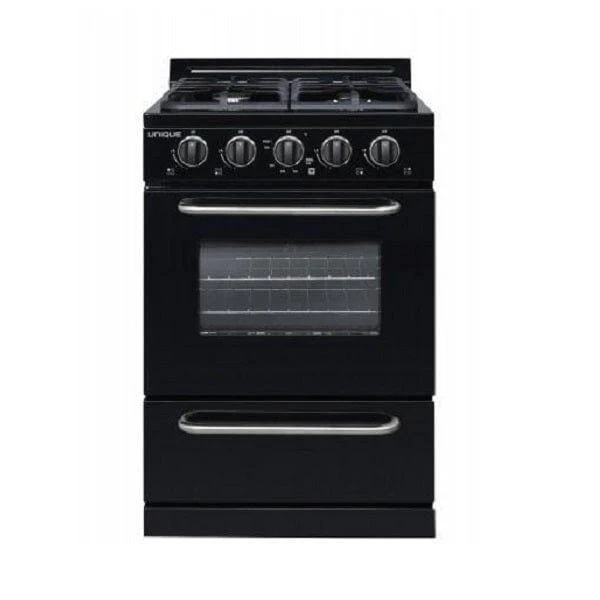 Unique UGP-24G OF1 B | Classic 24" Propane Range in Black