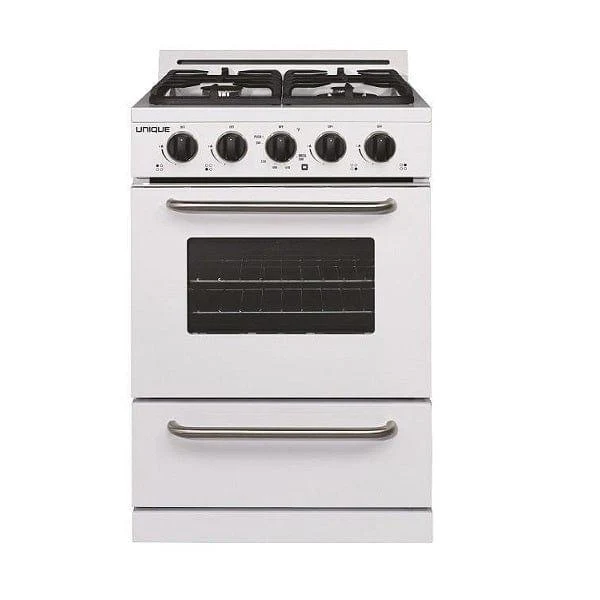 Unique UGP-24G OF1 W | Classic 24" Propane Range in White