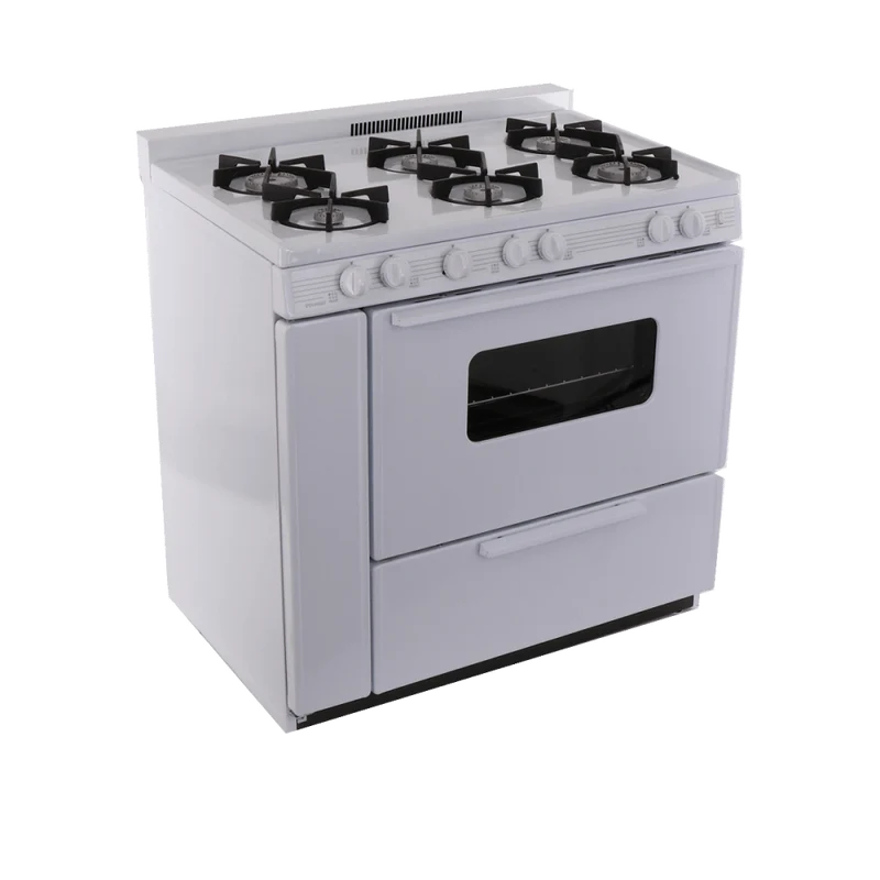 Premier STK2X0OP 36" 6-Burner Electronic Gas Range in White