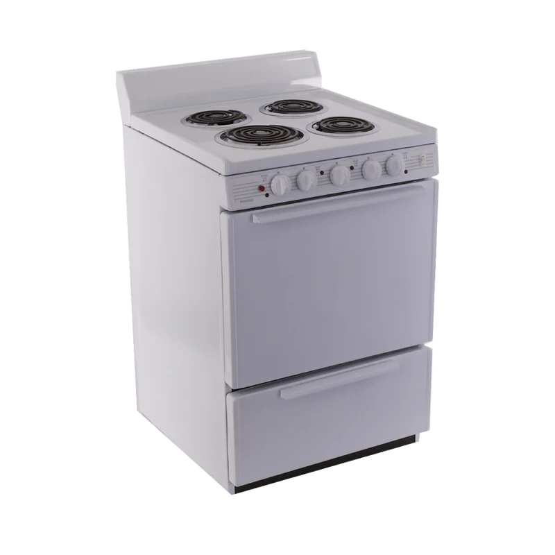 Premier ECKL0HOP 24" Electric Range White on White
