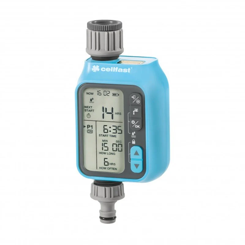 Controlador electrónico de riego Chronos IDEAL, Cellfast, 3 programas de riego individuales
