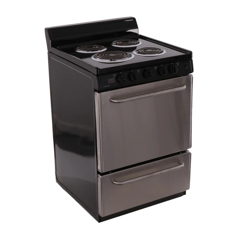 Premier ECK600BP 24" Electric Range Black with Stainless Steel Front