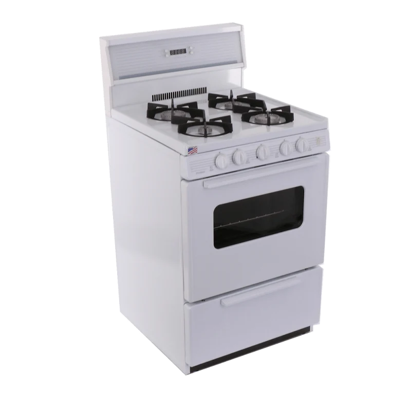 Premier SJK240OP 24" Electronic Ignition Gas Range with 4 Sealed Variable Burners White