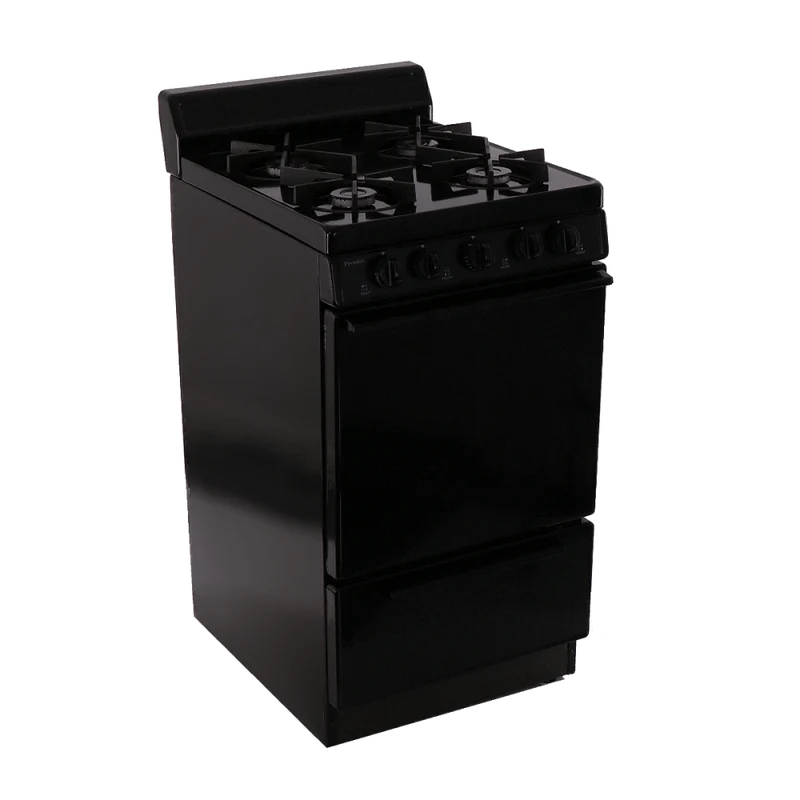 Premier SHK100BP 20" Electronic Ignition Gas Range with Sealed Burners - Black