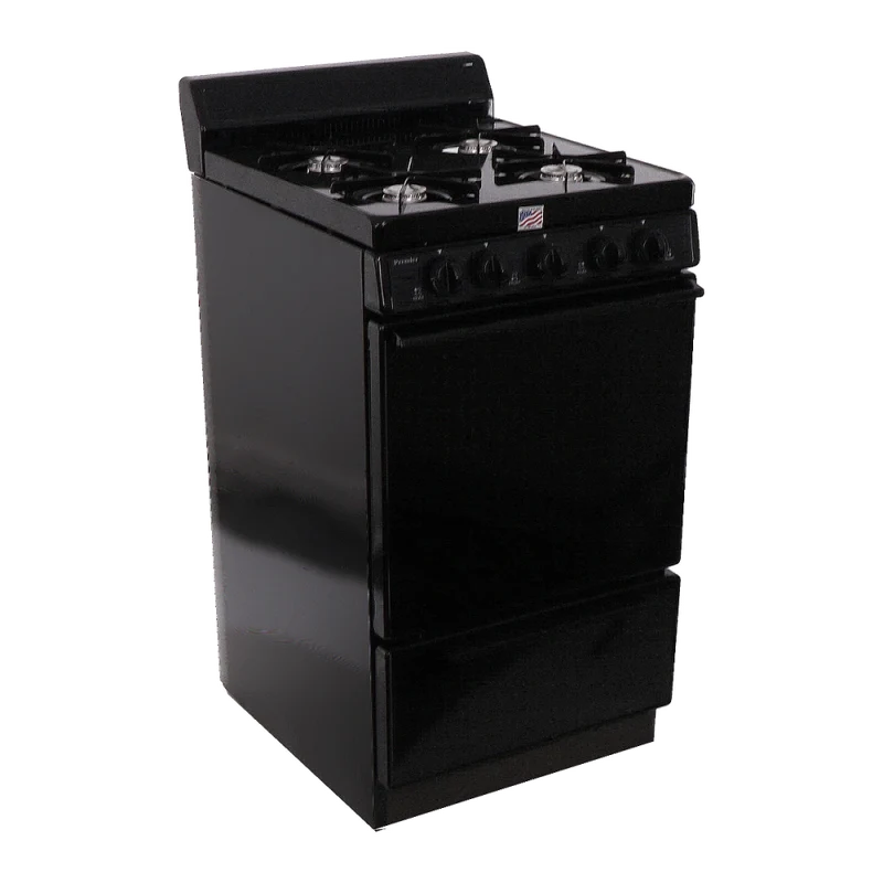 Premier SAK100BP 20" Electronic Ignition Gas Range Black