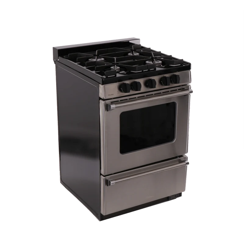 Premier Pro Series P24B3102PS 24" Stainless Range with Battery Ignition
