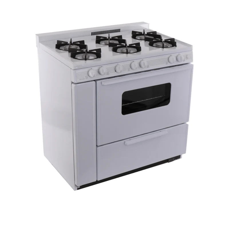 Premier BTK5X0OP 36" 6-Burner Battery Ignition Gas Range in White CALL FOR AVAILABILITY