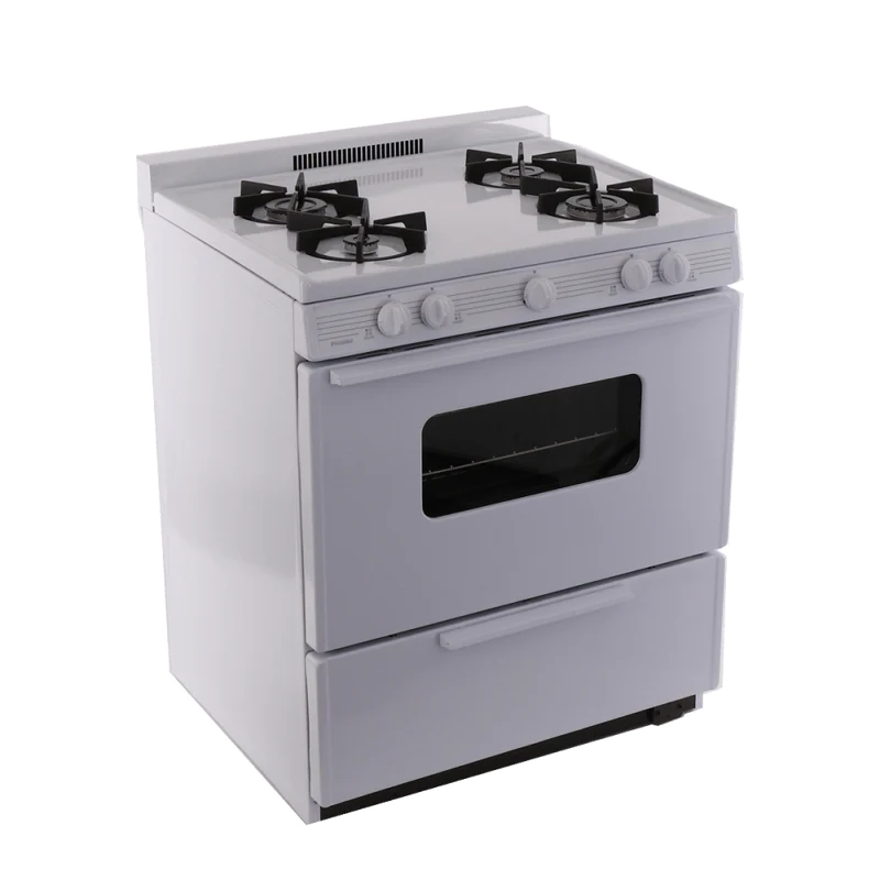 Premier BMK5X0OP 30" Battery Ignition Gas Range Sealed Burners White