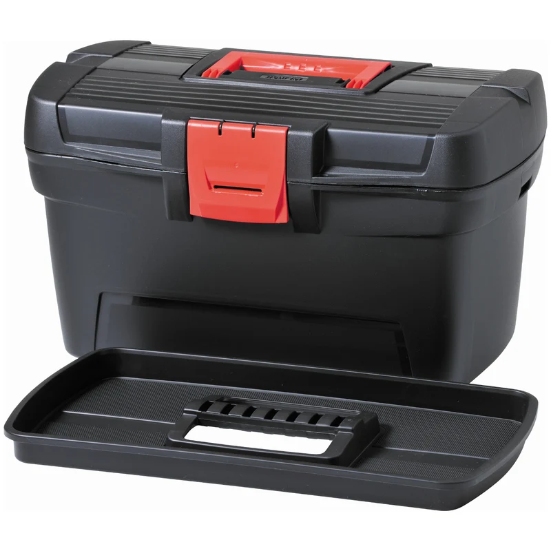 Caja de herramientas Curver, organizador con compartimentos, negro, Herobox Basic 16'' 193603