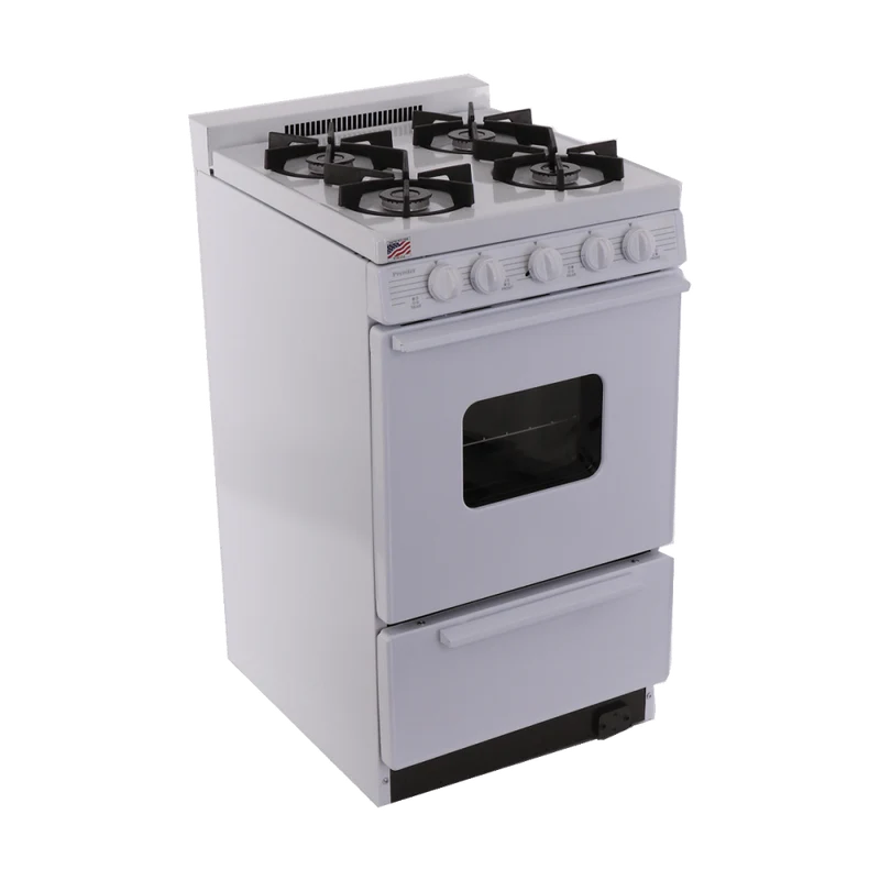Premier BHK5X0OP 20" Battery Ignition Gas Range with Sealed Burners White