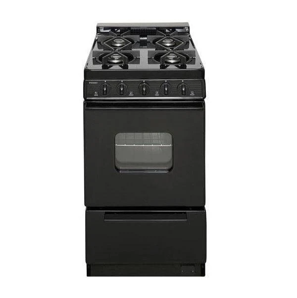 Premier BHK5X0BP 20" Battery Ignition Gas Range with Sealed Burners Black