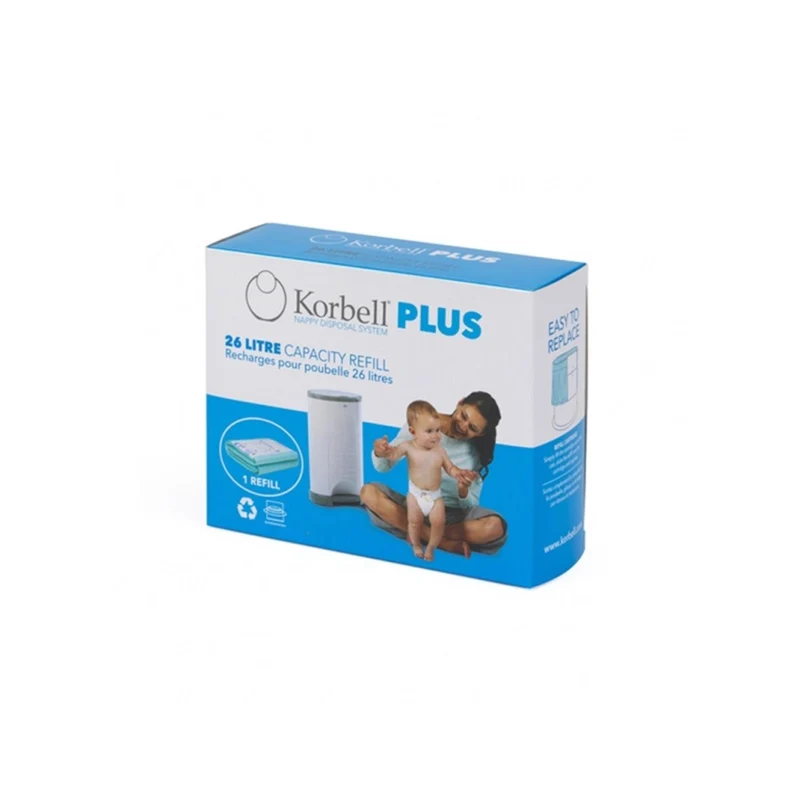 Pack de 3 bolsas de pañales Korbell de 26 litros