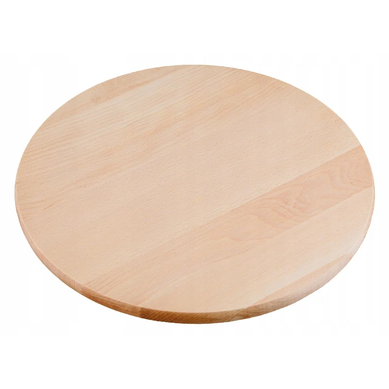 Bandeja giratoria Practic, para servir aperitivos y pizza, madera de haya, diámetro 40 cm, 20090700