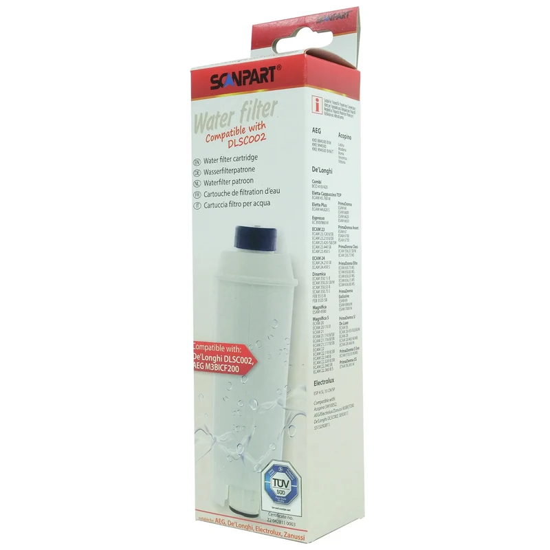 Filtro de agua para cafeteras de presión DeLonghi Scanpart