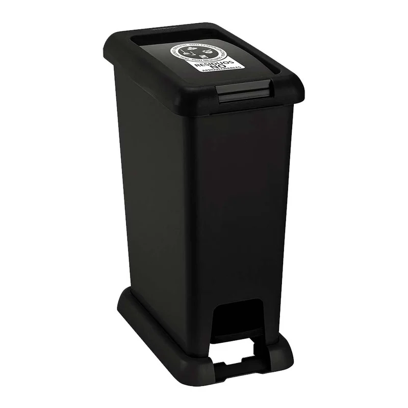 Basurero Pedal 35 Litros Negro